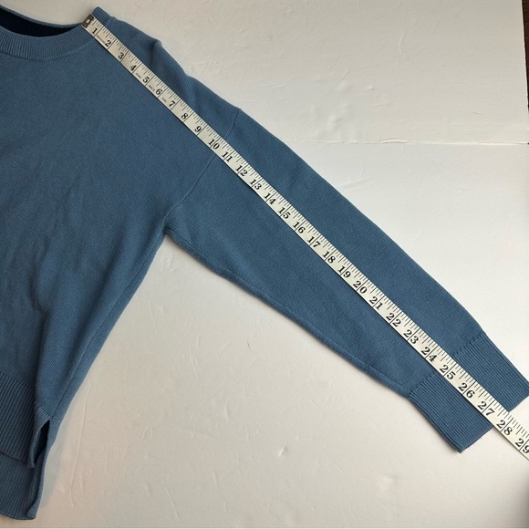 L. L. Bean Crewneck Sweater Women’s Size XLP Petite Jumper Cotton Cashmere Blue - Picture 5 of 9